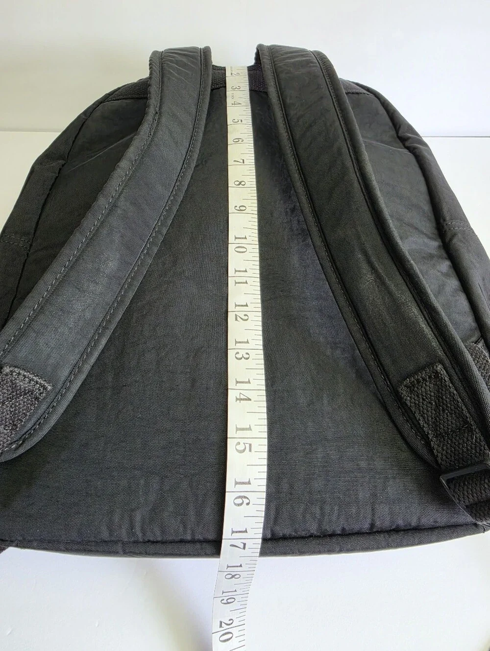 Kipling Black Nylon Synthetic Live Light Backpack Holds Laptop / Note Book